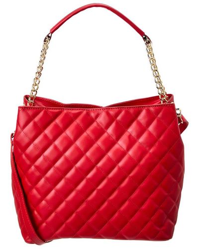 Persaman New York Romi Quilted Leather Tote - Red