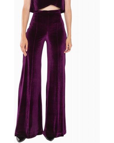 Ripley Rader Velvet Wide Leg Pant - Purple