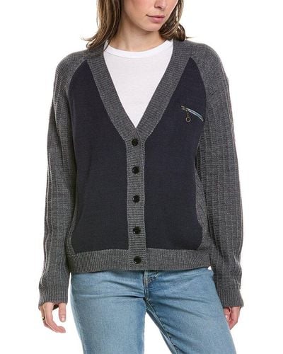 The Great The Fellow Wool-blend Cardigan - Black