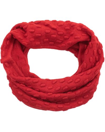 Portolano Stitched Neck Warmer - Red