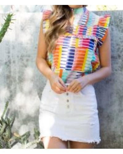 Thml Somewhere Over The Rainbow Top - White