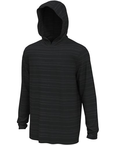 PGA TOUR Striped Long-sleeve Sweatshirt - Black