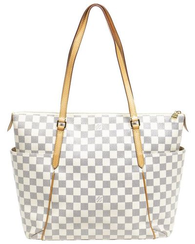 Louis Vuitton Damier Azur Canvas Totally (authentic Pre-owned) - White