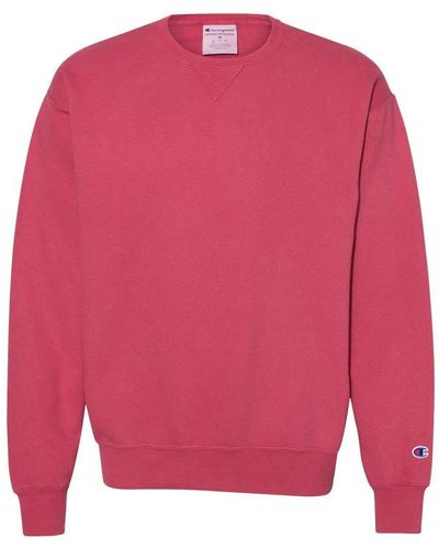 Champion Garment-dyed Crewneck Sweatshirt - Pink