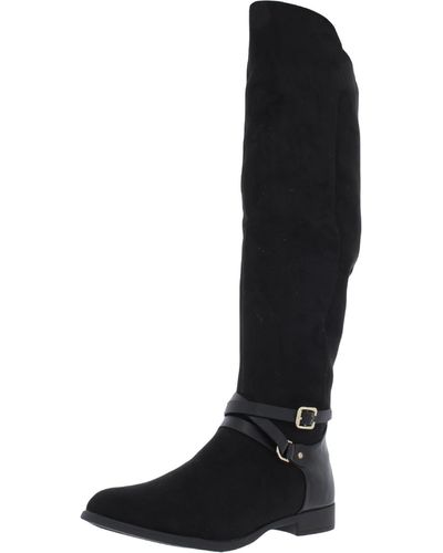 Xoxo Thames Padded Insole Tall Over-the-knee Boots - Black
