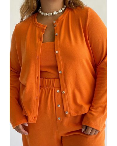 DONNI. Sweater Cardi - Orange