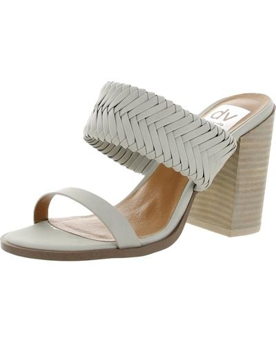 DV by Dolce Vita Bambi Faux Leather Dressy Slide Sandals - Natural