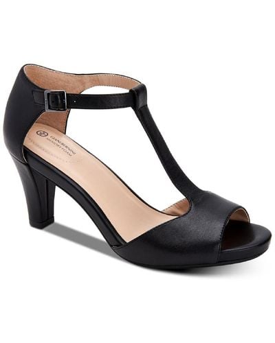 Giani Bernini Claraa Open-toe T-strap Dress Sandals - Black