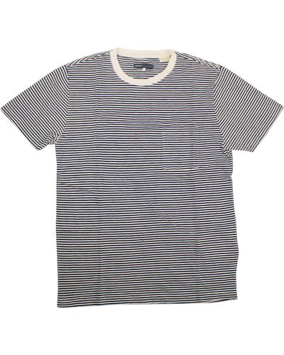 Levi's Made & Crafted Striped Pocket T-shirt - Navy/white - Gray