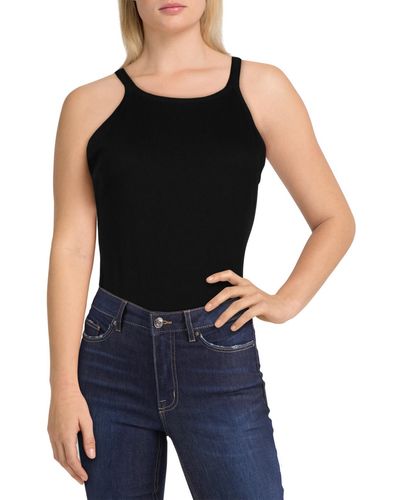 Danielle Bernstein Shirt Thong Bodysuit - Black