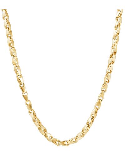 Pompeii3 14k Gold (72gram) Or Platinum (135gram) 4.5mm Link Chain Necklace 24" - Metallic