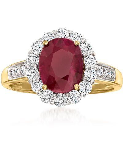 Ross-Simons Burmese Ruby And . Diamond Ring - Red