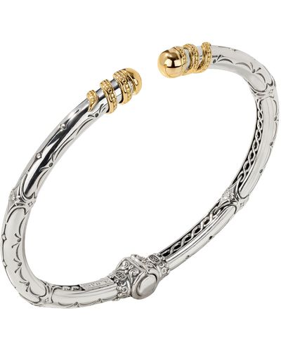 Konstantino Anthos Sterling Silver & 18k Yellow Gold Bracelet Bmk4466-130 - Metallic