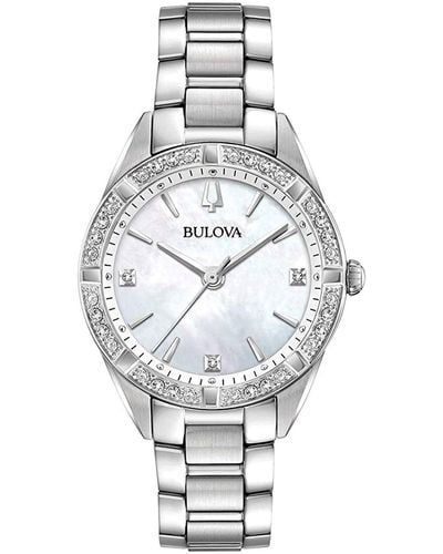 Bulova Diamond Dial Watch - Metallic