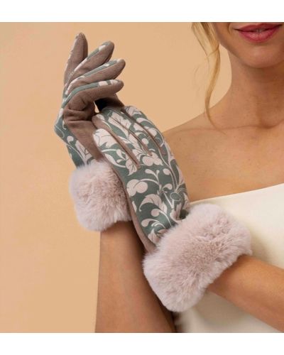 Powder Bernadette Opulent Flourishes Gloves - Gray