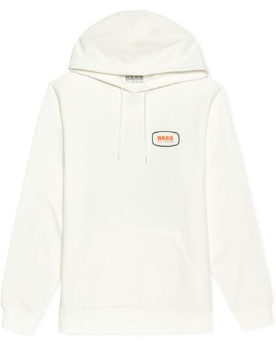 BASS OUTDOOR Fleece Graphic Hoodie - White