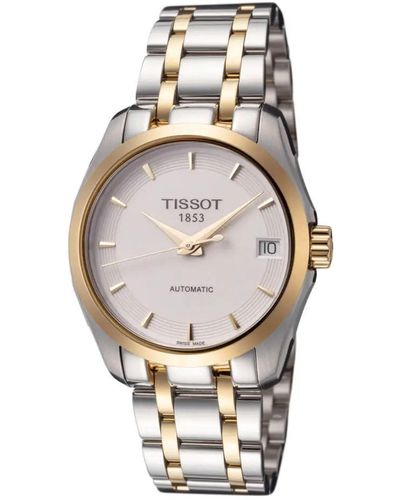 Tissot Couturier White Dial Watch - Metallic