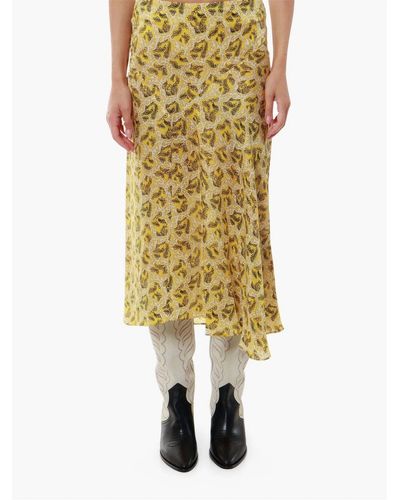 Isabel Marant Lisanne Asymmetric Skirt - Yellow