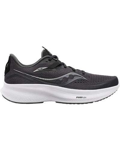 Saucony Ride 15 Running Shoes 2e wide Width In Black white for
