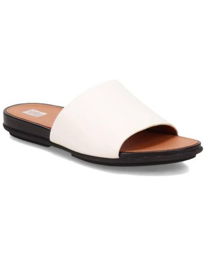 Fitflop Gracie Leather Pool Slides - Brown