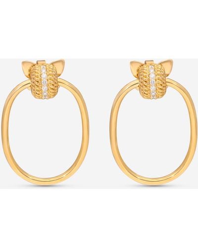 Roberto Coin Opera 18k Yellow Diamond Earrings 7772807ayerx - Metallic
