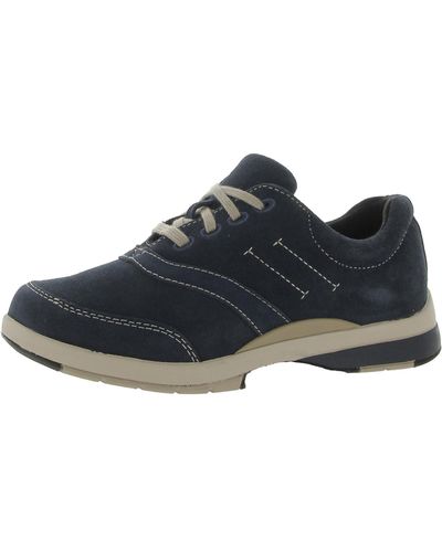 Drew Columbia Suede Walking Athletic And Training Shoes - Blue