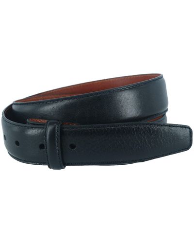 Trafalgar 35mm Pebble Grain Leather Harness Belt Strap - Black
