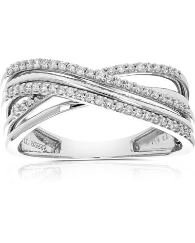 Vir Jewels 1/4 Cttw Round Lab Grown Diamond .925 Sterling Engagement Ring Prong Set - Metallic