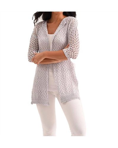 French Kyss Noelle Crochet Cardigan - Natural