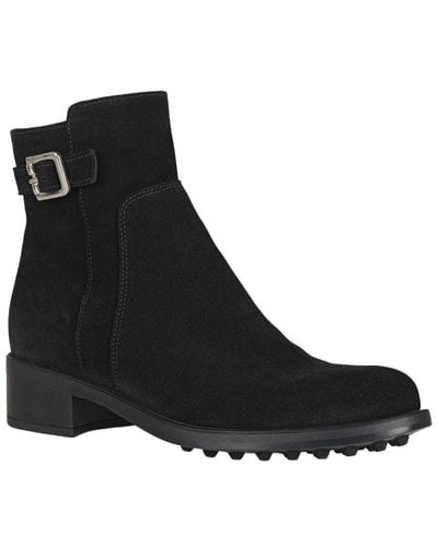 La Canadienne Shelby Suede Bootie - Black