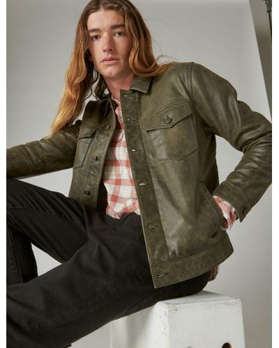 Lucky vintage leather jacket hotsell