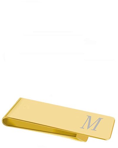 Stephen Oliver 18k Initial "m" Money Clip - Yellow