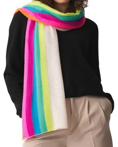 Brodie Cashmere Stripe Evie Scarf - Multicolor