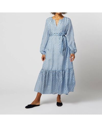 ANN MASHBURN Aba Dress - Blue