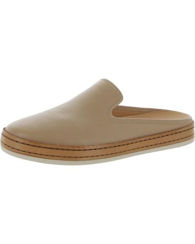 Vince Canella Suede Slip On Mules - White