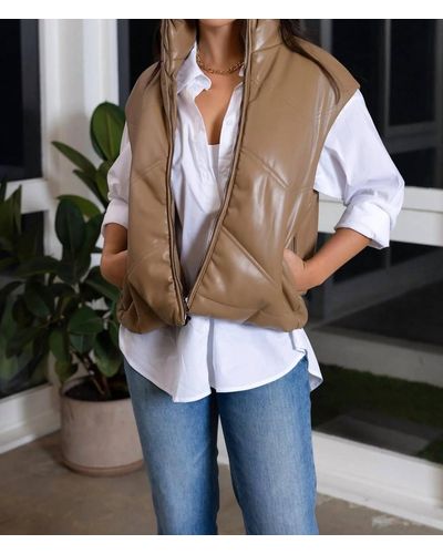 Bishop + Young Madison Quilted Vest - Metallic