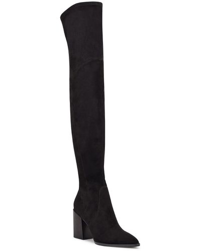 Nine West Barret 2 Pointed Toe Tall Over-the-knee Boots - Black