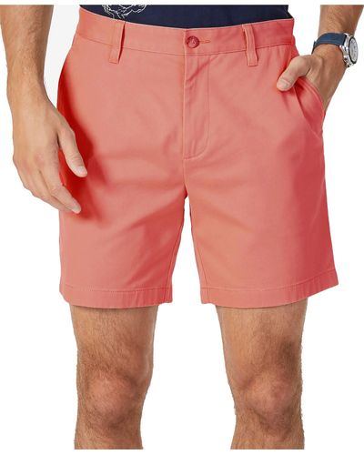 Nautica Classic Fit Midi Casual Shorts - Pink