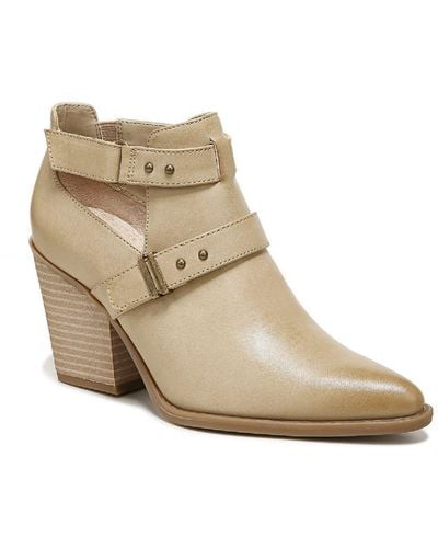 SOUL Naturalizer Matcha Western Belted Ankle Boots - Natural