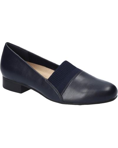 Easy Street Aba Loafer Comfort Heels - Blue