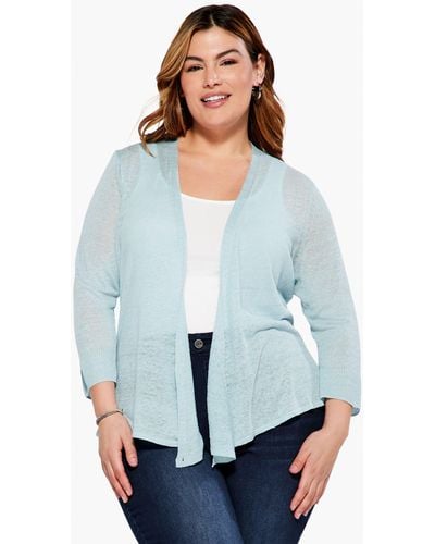 NIC ZOE Lightweight 4 way Cardigan in Blue Lyst