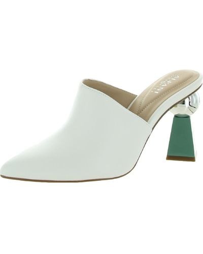 Alfani Junnee Padded Insole Pointed Toe Mules - Green