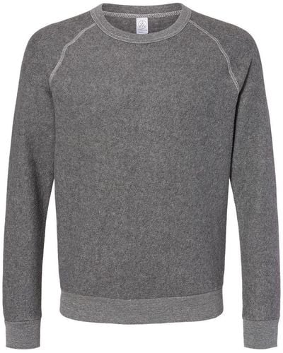 Alternative Apparel Eco-teddy Champ Crewneck Sweatshirt - Gray