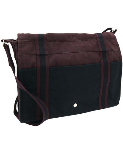Hermès Besace Pm Cotton Shoulder Bag (pre-owned) - Black