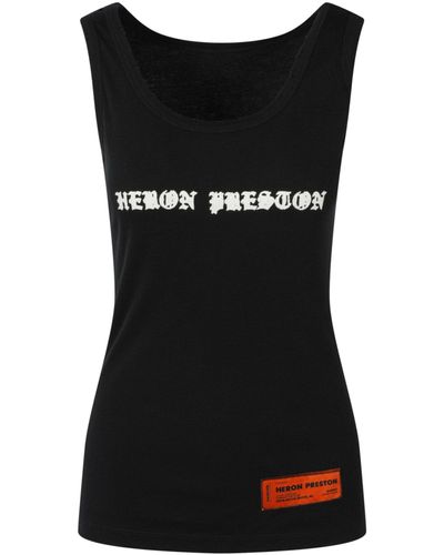 Heron Preston Gothic Tank Top - Black