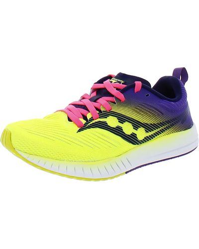 Saucony Fastwitch 9 Fitness Racing Running Shoes - Yellow