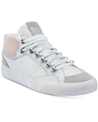 Marc Fisher Merin 3 Leather Lifestyle Casual And Fashion Sneakers - White
