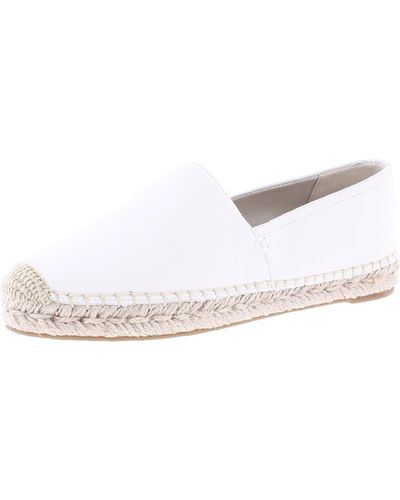 Sam Edelman Karlita Leather Espadrille Fashion Loafers - White