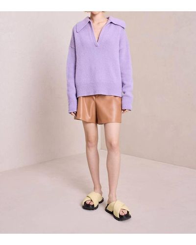 A.L.C. Landon Wool Pullover Sweater - Pink