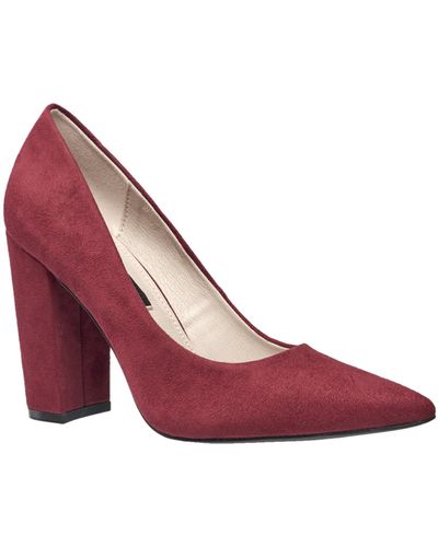 French Connection Kelsey Block Heel Pumps - Purple